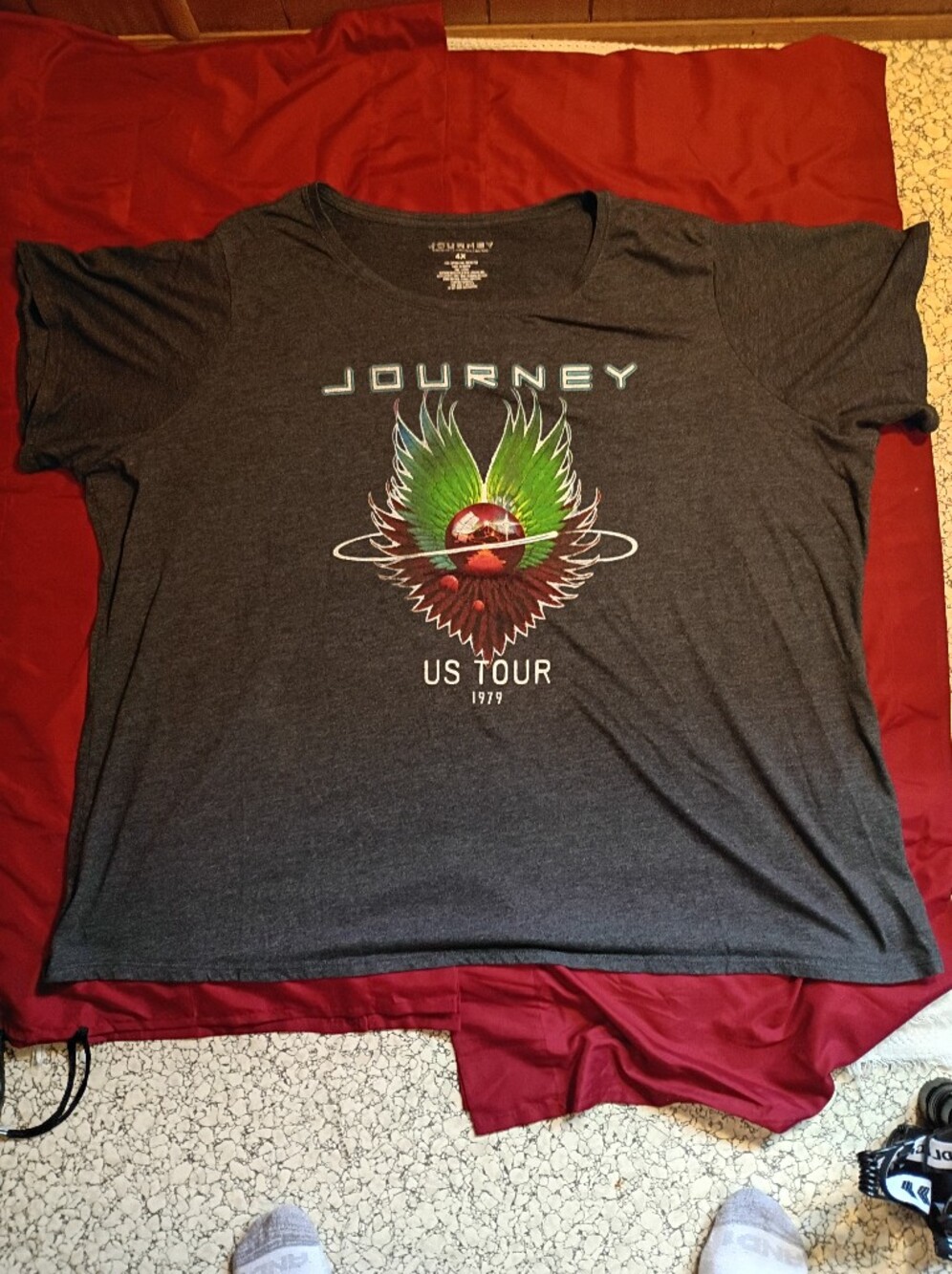 Journey US Tour 1979 Graphic Tee - Charcoal